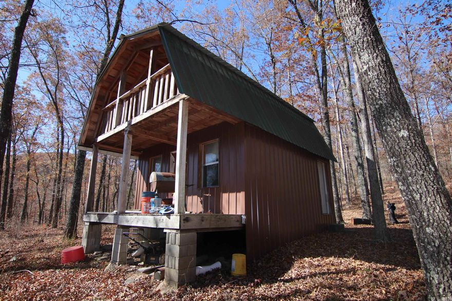 Wonderful remote loft cabin getaway or hunting spot...or offgrid Air BnB on 10 acres.  Nearby seasonal creek and activities. No Power, Water or Septic. Cabin has porch up and down for watching deer roam and taking in the scenic beauty.  Witts Springs is a mountain hub for outdoor fun, sitting at approximately 1,900 feet in elevation, Witts Springs is a good launching point for hiking the nearby Ozark Highlands Trail, horseback riding in the Ozark National Forest, waterfall photography at Falling Water Falls and Six Finger Falls, camping at the Richland Creek Recreation Area & Campground, the Growl and Lasso Motorcycle Route, the Ozark Grinder Trail gravel grinder bicycle route and the annual Pedestal Rock Road Bike Ride and Lick Fork Gravel Grind. Gateway to the Ozark National Forest.