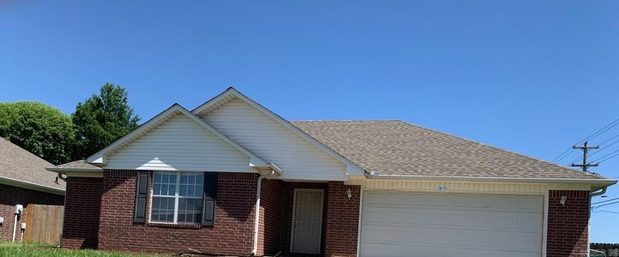 Coded LBX Code is 6350. Fresh wall paint, cleaned carpet, new landscaping, lawn trimmed up, house was professionally cleaned. 3BR, 2B, 2 car garage, 2" blinds on windows, big laundry room, refrigerator and washer and dryer stays. Corner lot. Covered back porch, big fenced back yard. Kids can walk across the street to Simon Middle School. Harp's Grocery & gas station, Domino Pizza, & Sonic is just up the street. New roof 11-2023. Sold "as is" and seller will provide home warranty.