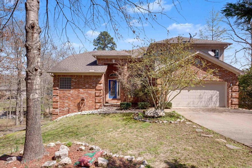 3 bed, 2 full bath, partial bath home located in the gated Diamondhead community with security entrance. Situated on a cove, this property features a boat dock ready for refurbishment, offering strong potential for lake enjoyment. Outdoor amenities include three levels of decks, a fire pit, and a rear parking pad. The home is wired for a portable generator and includes an unfinished basement with an additional half bath. Diamondhead POA amenities include golf, swimming pool, tennis courts, parks, and on-site dining. Friendly, well-established community.  Just 25 minutes from downtown Hot Springs.