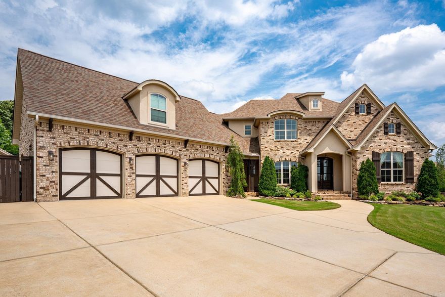 Oh, what a summer you and your guests will have in and around this lovely in-ground salt water pool complete with lighting, fountains and a large outdoor living area. With large stone fireplace and spot for tv for year round entertaining. Five bedrooms and 3 1/2 baths are spaced around the open living, kitchen and dining area with entries that offer privacy. The office/sunroom overlooks the pool and the oversized 5th bedroom is perfect for a game/movie room. A three car garage, outdoor storage building and regulation 1/2 basketball court are tastefully placed with easy access. Hot Tub is negotiable to convey and has it’s own designated area and connection right off the primary bath. You want it, this custom home has it all! Set an appointment to view it today.  See agent remarks