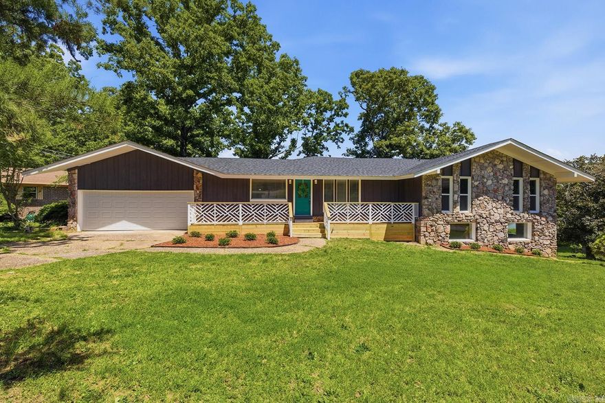 Welcome to your lakefront home with private lake access and your very own fishing spot Relax on your front or back porch. NEW: roof, HVAC, kitchen & bathroom cabinets., interior and exterior paint & flooring. Corner lot provides expanded lake frontage and multiple outdoor spaces, including an open deck with great views and a screened porch area to enjoy bug-free evenings. Close to city amenities while still offering peaceful lake living. Cozy up to the fireplace and still see the lake, with large windows across the back of the den. The primary suite offers lake views and a walk in closet. If your family needs a split floor plan, this home also has that option. Full bath, bedroom and bonus area downstairs. Large indoor storage closet. Schedule your private showing today. *See agent remarks*