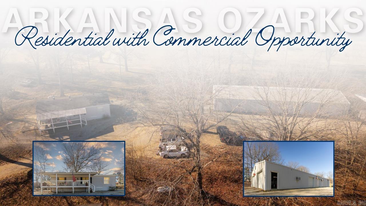 Prime Opportunity in Ravenden - Residential or Commercial Potential! Welcome to this versatile 3-bedroom, 2-bathroom home situated on 1.67 acres right off Highway 63 in the heart of Ravenden. Whether you're looking for a comfortable home, a place to run a business, or both, this property has endless possibilities. Step inside to find a spacious, open-concept living area with a beautiful kitchenfeaturing ample cabinetry and modern appliances. The separate laundry room adds convenience, keeping daily chores tucked away. The covered front porch provides the perfect spot to relax and enjoy the peaceful surroundings. Out the side door, there is also a concrete pad offering more outdoor enjoyment opportunities. One of the standout features of this property is the huge finished shop, offering five bay doors, heating and cooling, and ample workspace. This setup is ideal for a business, storage, automotive work, or even a hobby shop, providing year-round functionality. The exterior has recently been pressure washed, giving the home a clean, refreshed appearance. High-visibility property just 16 miles from Hardy, 41 from Jonesboro. highway frontage makes it ideal for commercial use.