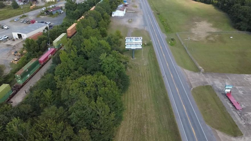 This parcel of land fronts the railroad tracks and has billboard frames on it and gets paid a little to have those on the land. This could be a spot to build a shop or warehouse or a business. It’s on Hwy 71 so.