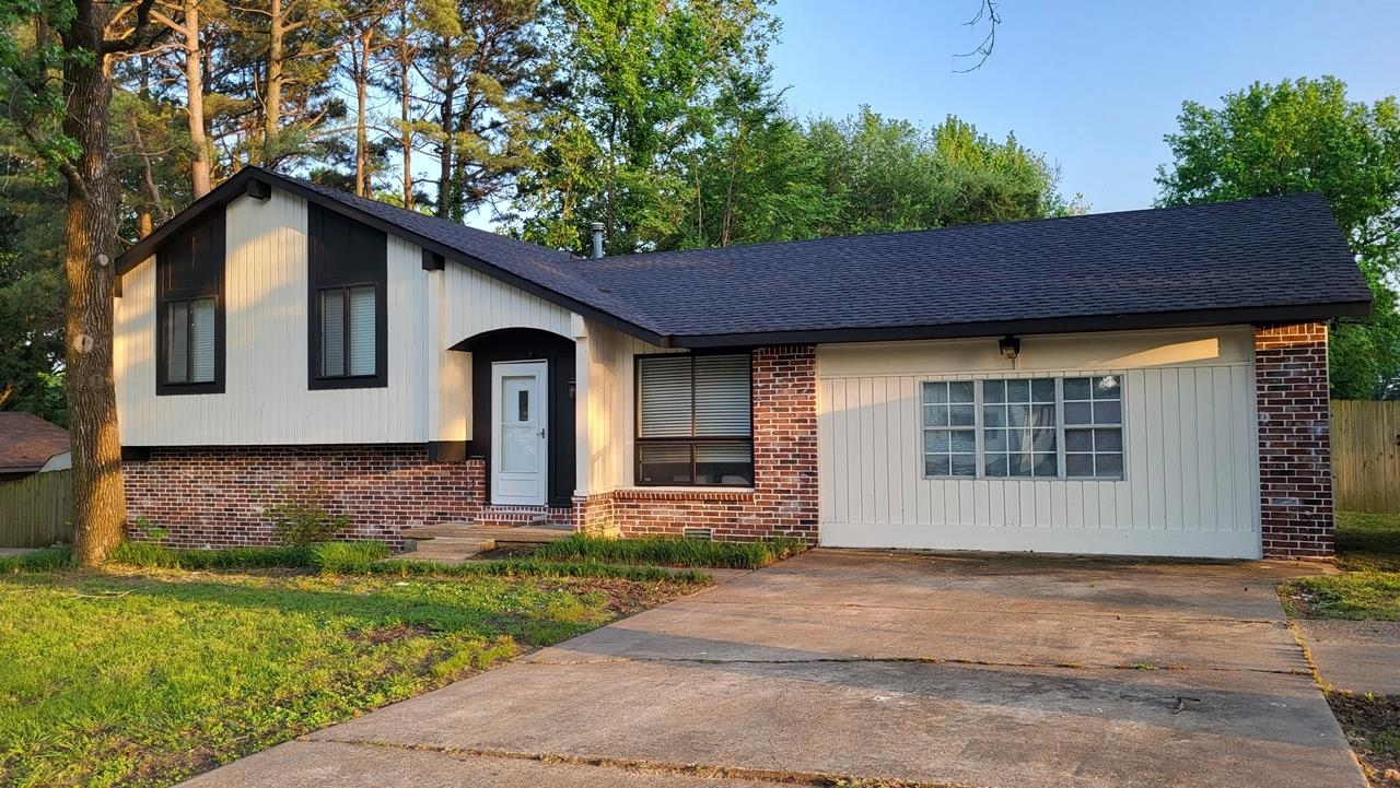 Amazing mid-century modern renovation featuring sleek, contemporary finishes and fixtures. You'll be proud to show off your new home! 5 bedrooms and 2 baths, 2 living spaces, and an outdoor deck give ample room for everyday living or for entertaining family and friends. New updates on this home go beyond the cosmetic: new roof, updated electrical featuring new modern lighting throughout, updated plumbing, and NEW HVAC UNIT! The kitchen has been completely redone with beautiful modern finishes, stunning marble countertops, and new stainless steel appliances. Completely remodeled bathrooms and tiled shower/bathtubs, new carpet in 4 of the 5 bedrooms and luxury vinyl plank in all the main living areas with highlights of new ceramic tile. The primary bedroom is secluded and boasts a separate seating area/office and an en-suite bath. Bright and inviting color pallet throughout the interior, and a fresh, modern updated exterior gives this home loads of curb appeal. A large backyard is the cherry on top of this delicious contemporary cake. Call today and ask for your personal tour! More pictures coming soon.