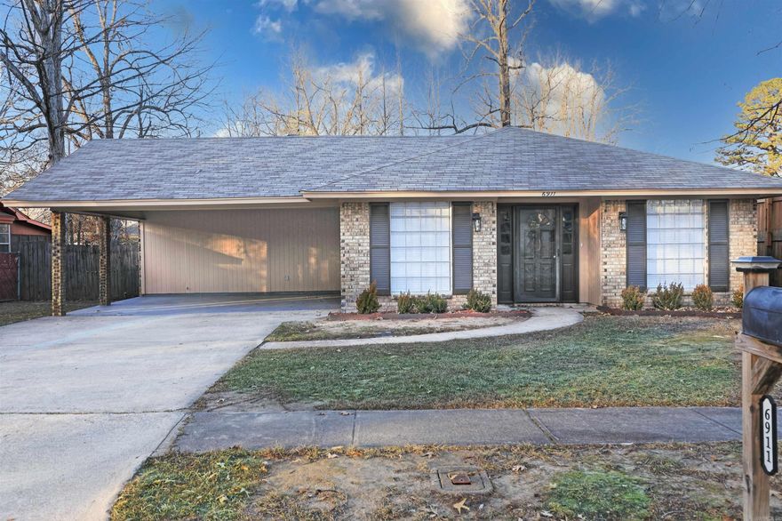 Newly remodeled 3-bedroom, 2-bath home is ready and waiting for YOU! This home offers an open concept living area with luxury vinyl flooring seamlessly flowing from front to back. The updated kitchen features new granite countertops, new tile backsplash and brand-new appliances. This home is filled with new hardware, lighting, fixtures and cabinetry. For added convenience, a coffee bar has been installed for ease in your morning routine. Both bathrooms showcase beautifully tiled showers and modern finishes. Fresh interior and exterior paint help enhance the natural light giving the home a warm, welcoming feeling. An oversized laundry room with sliding patio doors adds flexible space and functionality. Newly redone landscaping will give you the curb appeal that you are looking for in a new home. Call to schedule your showing today!