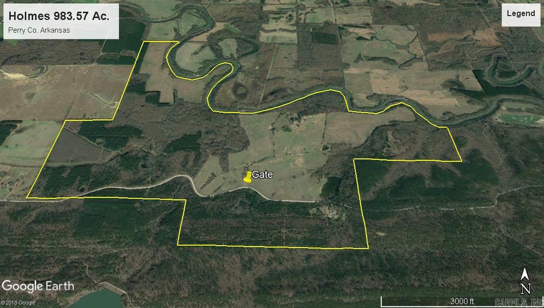 Abundant deer and turkey hunting  Approximately 337 ac. of pasture with working cattle operation Approximately 582 ac. of professionally managed timber 2.8 miles of Fourshe Lafave River with great fishing and is accessible by boat from property Bordered on two sides by the USFS and Winona Wildlife Management Unit 1.25 mile of county road frontage Less than 1 mile to black top State Highway 155 Excellent roads and drainage 2072 Sq.Ft. farmhouse 15 miles to Lake Nimrod 53 miles to Little Rock