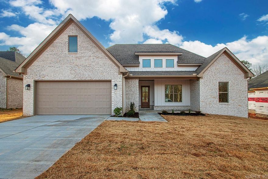 Welcome home to 613 Valley Oak, located on a brand-new street in the highly sought-after Millers Glen neighborhood—right in the heart of Sherwood! Enjoy the convenience of being just minutes from AR-107, with easy access to shopping, dining, and schools. This stunning new construction offers 4 spacious bedrooms and 2 full baths, thoughtfully designed for modern living. Step inside to an open, light-filled living area featuring beautiful windows that flood the space with natural light. The kitchen is a true showstopper, boasting gorgeous cabinetry with abundant storage and a large center island, perfect for entertaining and gathering with family and friends. Retreat to the primary suite, where the spa-like bathroom awaits—complete with a freestanding soaker tub you’ll absolutely love. An added bonus is the walk-up attic access from the garage, offering extra storage and functionality. Don’t miss your chance to own a brand-new home in one of Sherwood’s most desirable neighborhoods—613 Valley Oak is ready to impress! Schedule your showing today!