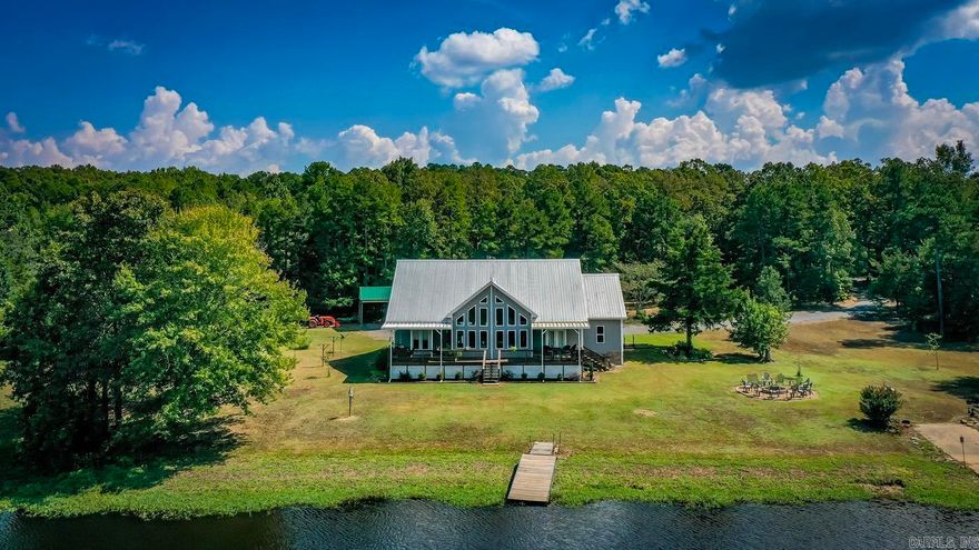 Beautiful Property w/ 14.22 acres +/- (approximately 4 acres of this is located on the other side of the pond & has road frontage on Taylor Rd. that someone could sell off in the future if they chose for another home place).The home was custom built for the current owners by Julian Builders, so a quality built home that includes a 24x30 enclosed detached shop w/a 12x24 carport attached.There are fish in the pond & the sellers own a majority of the pond (one neighbor off of Taylor Rd owns a small portion of it as well).The sellers are looking to downsize, but they have put in a lot of time, work, & money into this beautiful property over the years (it was about $13,000 for them to run city water to the property). It has been very well maintained as this is their full time home since they retired. Main level has split floor plan w/Guest bedroom & full bath on one side of the home & Primary Suite on the other, Kitchen w/separate ice maker, large walk in pantry,custom cabinets, Quartz countertops,& laundry room on 1st floor as well. Upstairs has loft area as gameroom w/wet bar , another guest bedroom & a 1/2 bath. Floored walk in attic upstairs for extra storage. Home is all electric.