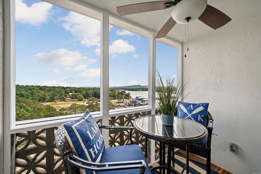 THE BEST DEAL IN BEACON MANOR! Welcome to your perfect lake escape! This beautifully remodeled 1 bedroom, 1 bath condo at Beacon Manor on beautiful Lake Hamilton is an active Airbnb, offered fully furnished and rental ready with a BOAT SLIP! Enjoy peaceful water views, modern comforts, and a strong rental history all just minutes from the heart of Hot Springs. Updated in 2021 and 2026 with a new HVAC system installed in 2020. Great updates make this unit ideal for both vacationers and full-time residents. Beacon Manor also offers gated entry, a pool, fitness center, and direct lake access. Unit also has assigned covered parking.