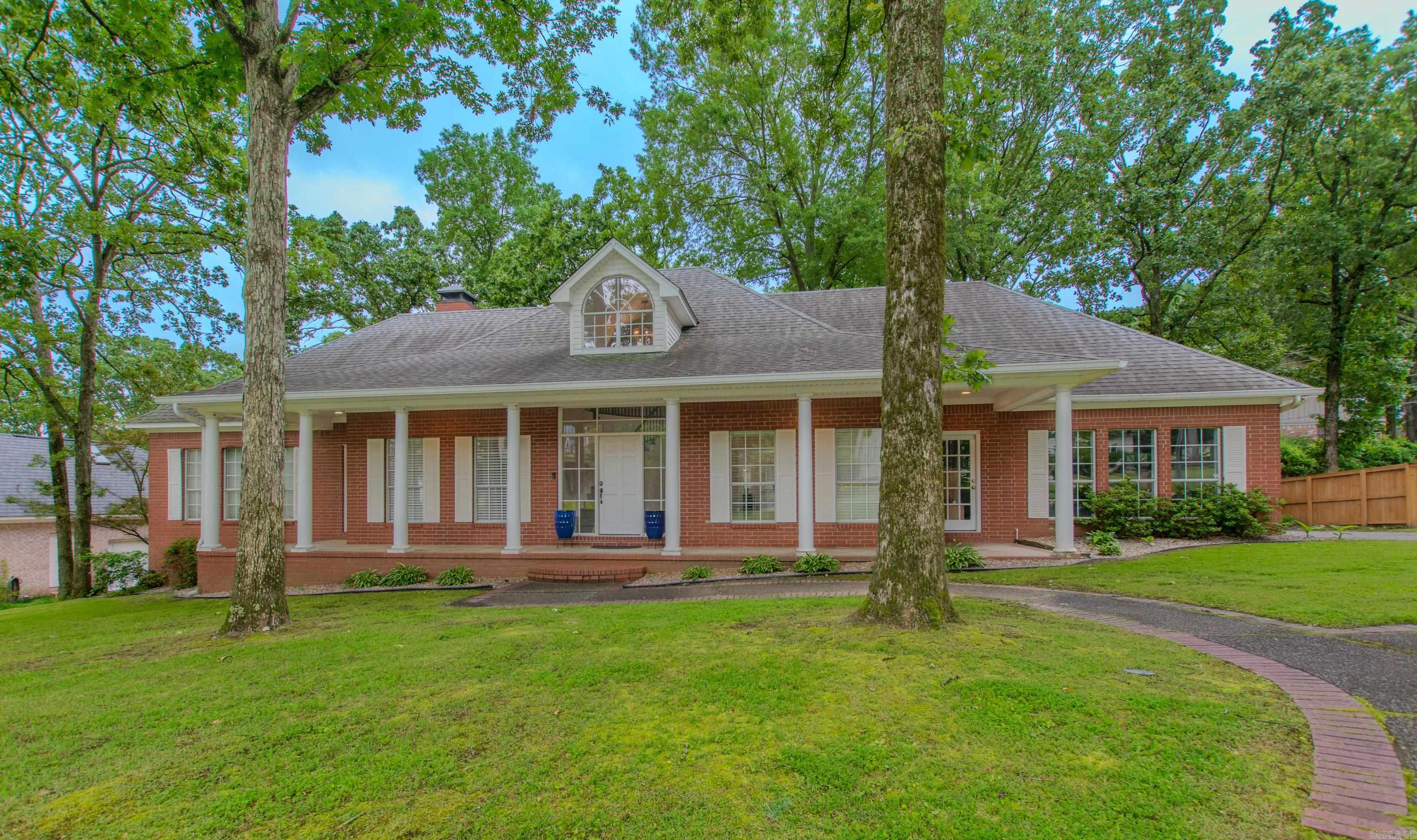 Welcome to this lovely home located in the desirable Shady Valley Subdivision! Enjoy relaxing evenings on the charming covered front porch. Inside, youāll find a spacious layout featuring a formal dining room, a cozy living room with a fireplace and built-ins, and a separate den for added living space. The large kitchen is a chefās dream with a breakfast bar, abundant cabinetry, stainless steel appliances including a gas stove, and a pantry. A convenient office with built-ins is situated just off the kitchen and living areasāperfect for working from home. The laundry room includes upper cabinets and a utility sink for added functionality. Retreat to the primary suite featuring double vanities, a luxurious jacuzzi tub, and a separate shower. Step outside to a large covered deck with built-in seatingāideal for entertaining or unwinding. The spacious backyard is shaded by mature trees, offering both privacy and tranquility. A two-car garage completes this well-appointed home. Donāt miss your chance to own this beautiful property in a sought-after neighborhood!