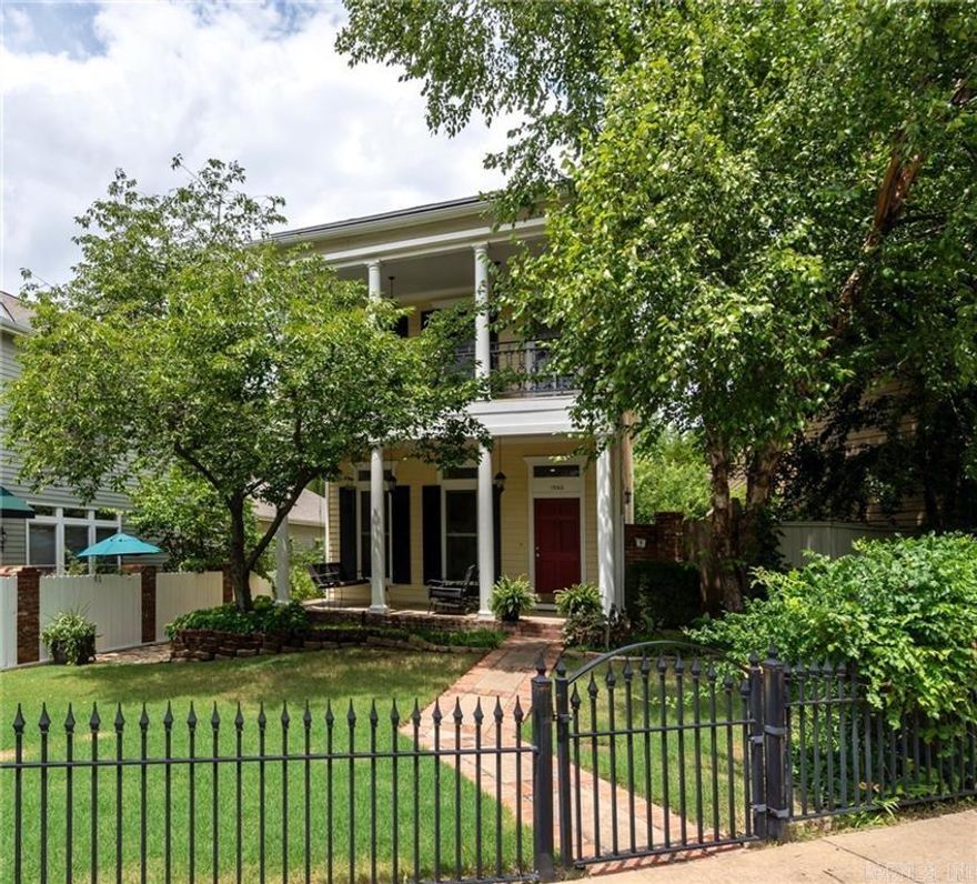 One of Charleston Place's most charming homes. This immaculate 3br/2.5ba has all the amenities: granitecounter tops in kitchen with stainless steel Jenn Aire range and double drawer dishwasher. First level hashardwoods throughout with access, through French doors to private side courtyard. Front yard features acovered front porch and covered balcony with recycled decking material off of primary bedroom allsurrounded by a wrought iron fence. Two car rear loading garage. Neighborhood park with playground & fire pit.