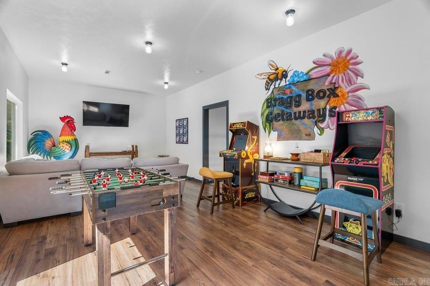 Discover a one-of-a-kind property in the Marble Falls/Erbie area of Newton County. This gated 36.89-acre retreat features a 2,600 sq. ft. custom-built home with 3 bedrooms and 3.5 baths, designed with both comfort and style in mind. Two additional 8’x40’ container cabins (320 sq. ft. each) provide unique guest accommodations and are currently used as nightly rentals. The property borders Buffalo National River Park land, offering unmatched access to thousands of acres of natural beauty and outdoor adventure. Hoskin Creek runs through the property, providing your own private oasis in your backyard. Each home is equipped with county water, electric, and septic. Nearby activities include: canoeing, floating, hiking, waterfall chasing (Hemmed in Hollow, Hideout Hollow, etc), swimming, horseback riding, rock climbing, zip lining, mountain biking, hunting, fishing, and more. Surrounding areas include: Jasper, Harrison, Buffalo National River, Ozark National Forest, and Gene Rush WMA.