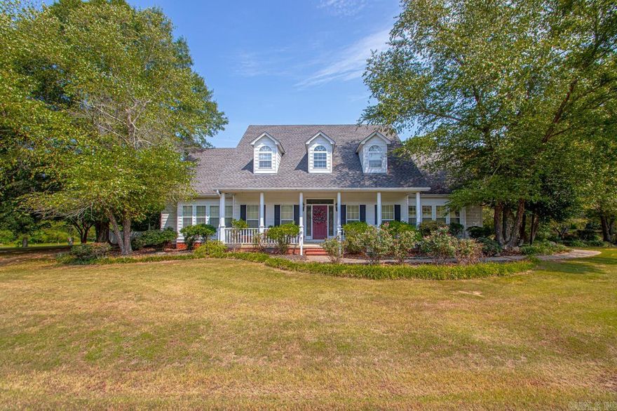 Welcome to 116 Miller Road! This peaceful, 20-acre country retreat in Greenbrier is waiting for you.  The custom 2-story home offers 3,584 square feet of living space, including 4 bedrooms (primary on first floor) & 3.5 bathrooms. Don’t miss the custom stain glass surrounding the front door and stained glass window in the bathroom. Upstairs you will find 3 bedrooms, one with 2 Murphy beds with cozy reading nook, & 2 full bathrooms. You will love ample storage with floored attic space (some climate controlled).  The roomy kitchen provides views of the sprawling front acreage, & the versatile sunroom is ideal for workout and/or office space. Take full advantage of the tranquil back porch.  The property is fenced on all sides with Greenbrier Creek running through the back. There is a covered stall for your horse & a fenced area for grazing. Check out the barn/shop for storage, & the potting shed for those with a green thumb.  Located in Greenbrier School District, this property is perfect for families seeking a peaceful country lifestyle without sacrificing educational opportunities. This home is ready for your personal touch.