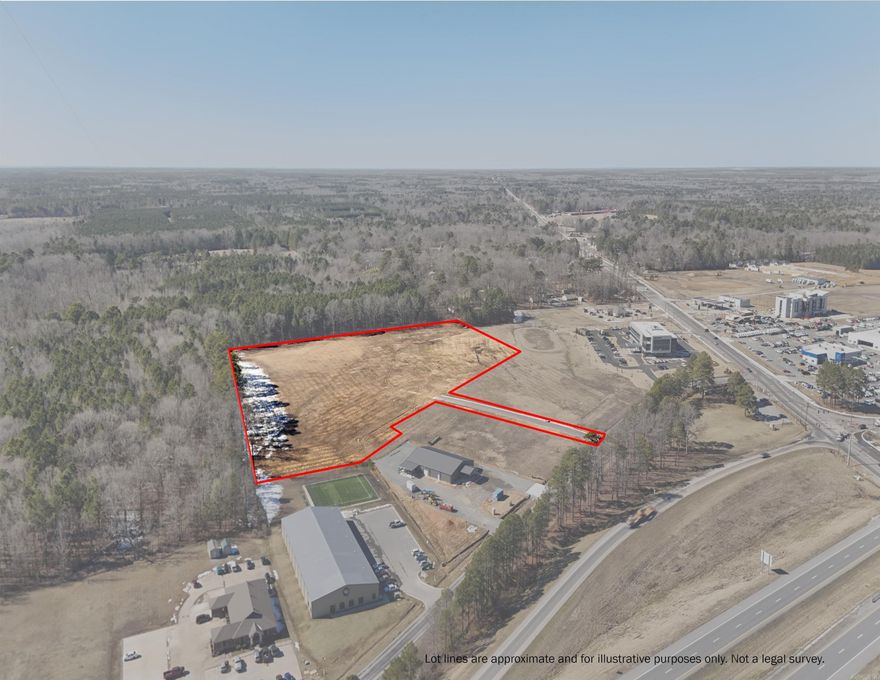 12.18 acres of PRIME commercial land- ready for development! Located behind Relyance Bank and up to DBAT, this is a great spot for your business! I530 visibility with lots of traffic! Seller is willing to subdivide. Check survey in pictures and under documents to see location of the 12.18 acres.