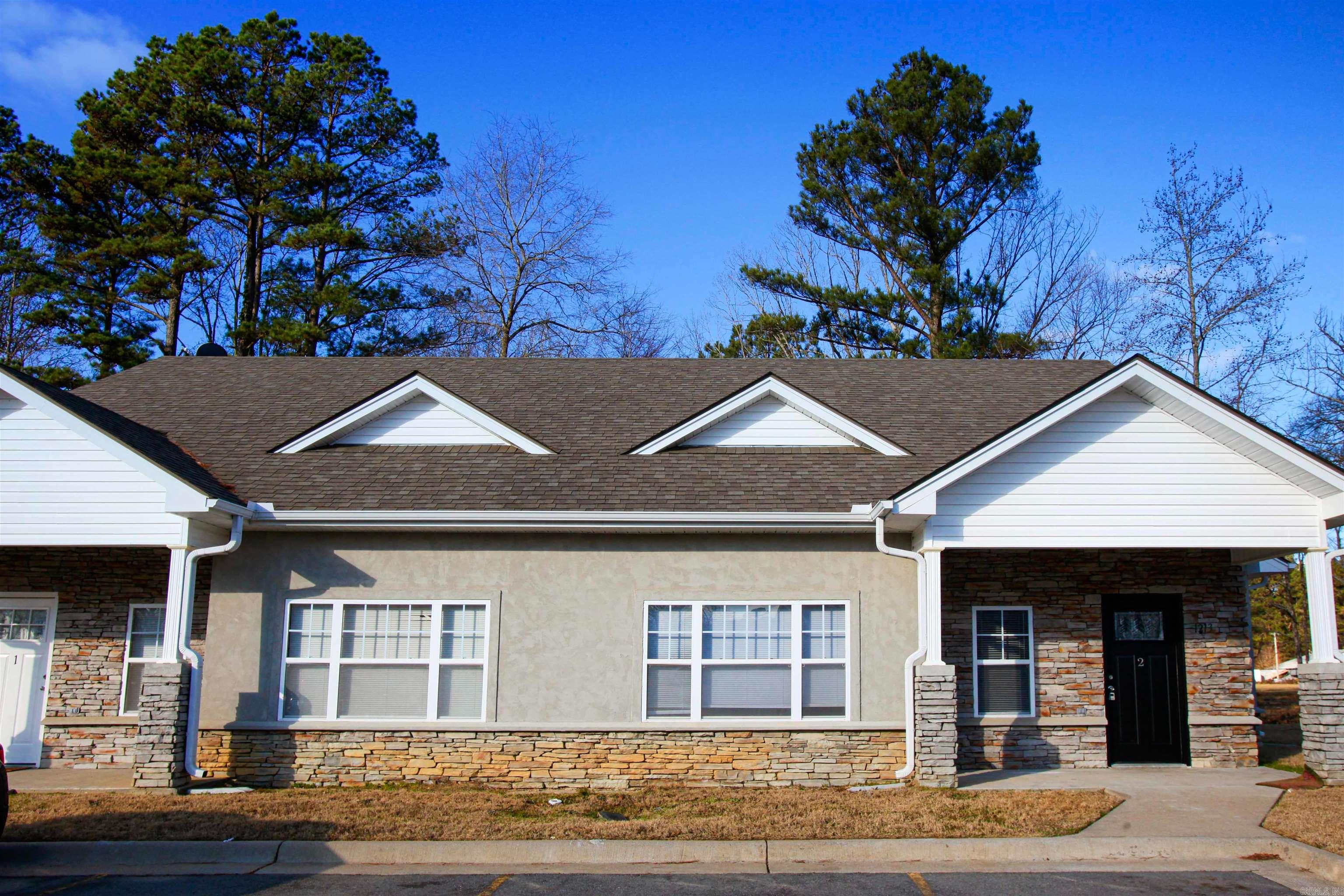 Super cute newly remodeled duplex in Bryant! New flooring and paint throughout. Beautiful granite countertops. Large windows throughout that let in plenty of natural light. Covered back patio area that is perfect for enjoying days outside. Tenant is to supply their own W/D, or they can choose to have the W/D supplied and maintained for additional $50/month w/d rental. The lease for this property is for 18 months and income has to be three times the amount of rent. This property does not accept section 8. Disclaimer- Please Note: 1. Due to multiple apartments available for rent, photos may differ from the available apartments. Please contact the Leasing agent to arrange a showing of available apartments. 2. All apartments are the same layout and finish, some have Granite countertops and some do not. Some have white and some black appliances.