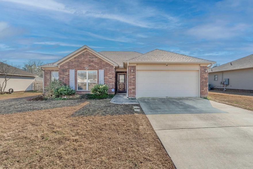 ***NEW ROOF INSTALLED FEBRUARY 2024 & BUYER WILL RECEIVE TRANSFERABLE HOME WARRANTY*** Welcome to this fantastic 3-bedroom, 2-bathroom home in the popular Cross Creek subdivision. As you enter, you'll be welcomed by an open-concept living area that effortlessly transitions into the dining and kitchen areas, ideal for hosting gatherings and entertaining. [BONUS - kitchen refrigerator to convey!] Each of the bedrooms are carpeted and have walk-in closets that will provide generous storage space for your personal items. Step outside to find a backyard featuring a covered patio, ideal for enjoying the outdoors year-round. The fenced spacious flat yard provides a private space for outdoor activities and relaxation. And here's the cherry on top: a brand-new roof was just installed in February 2024, giving you one less thing to worry about. With its convenient location just minutes from the freeway, this home offers easy access to everything you need. Don't wait to make this house your own. Schedule a tour today and see why it's the perfect place to call home. Agents see notes.