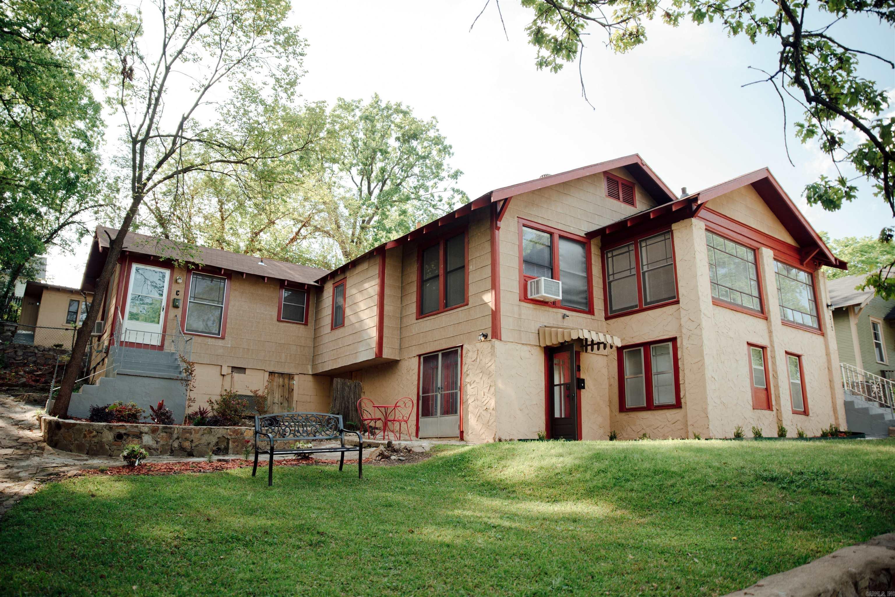 Very charming home has been made into a 4-plex. Sits on 2 lots at the end of a cul-de-sac. Units lease for ~$1,050/mo. 3 are 31 day min. leases & furnished. Seller pays utilities. Perfect for Airbnb, traveling nurses, etc. 1 is 12 mo. lease, unfurnished. Renovations 2019/2020 include: new roof, kitchens, flooring, appliances, paint, lighting, doors, fixtures, ACs, counter tops, etc. Close to downtown, med center/hospitals in charming Hillcrest Capitol View/Stifft's Station area. Great opportunity in a developing area!