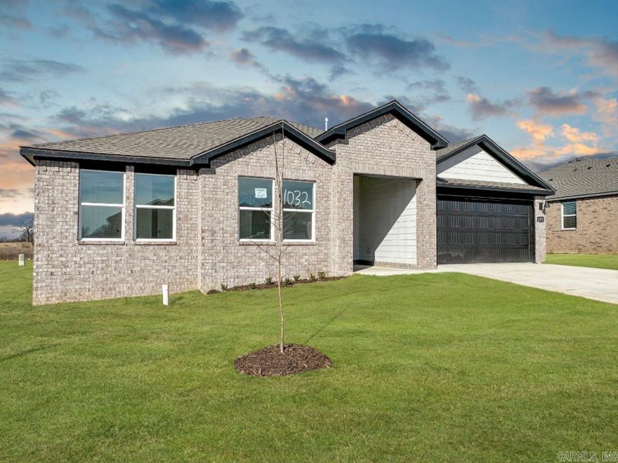 Charming Coleman plan in Wolfsbridge at Cabot, located in Cabot, Arkansas! These new construction homes feature modern finishes for comfortable living! Each home has LVP flooring throughout common areas and carpet in bedrooms and closets. In the kitchen and bathrooms, you’ll find beautiful quartz countertops. The primary bathroom features a walk-in shower and a quartz vanity! Each home will have 4-sides brick with Hardie® siding per plan. These homes come with a programmable thermostat! 10-year limited Homebuyer’s Warranty! Photos may be stock photos, representative of plan only and may vary as built. Annual taxes is an estimate. HOA TBD.