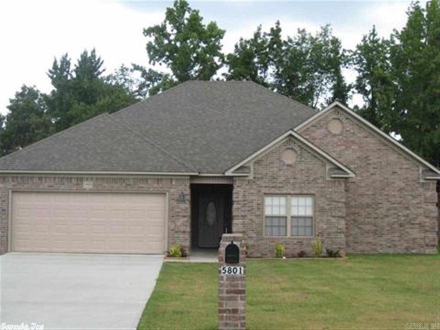 All brick home with fenced back yard and 12x13 covered patio.  Lots of hardwood flooring--open plan. Huge walk in closet--8 ft x 10.5 ft!!!  No pets and no smoking permitted.