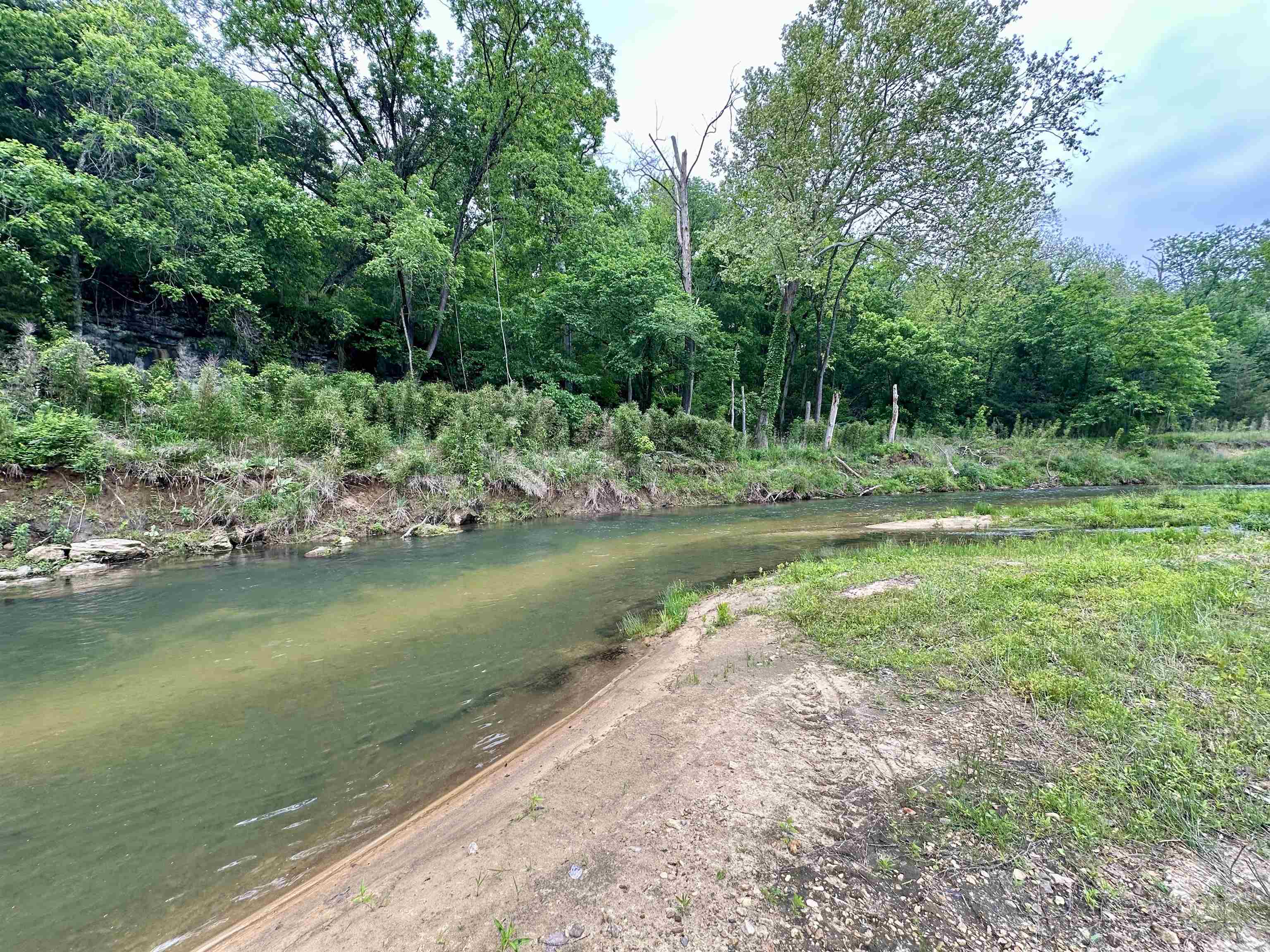 3.5 ACRES WITH CREEK FRONTAGE! This property offers over 690 ft of creek frontage on Mill Creek with crystal clear water and sandy beaches! This property has great access down to the water and a large spring located on the property! Great place to camp, explore, or invest in the Ozarks! Easy to navigate in a kayak all the way to the White River. This property is secluded but not far from town!
