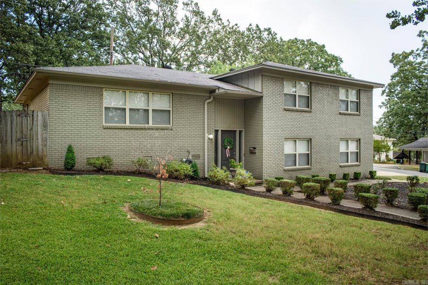 Thoughtfully and completely renovated in 2015, this home sits on a quiet tree shaded corner lot in the centrally located Leawood/Sheraton Park area.  The open kitchen is large with an eat-in area and opens to an inviting family living space.  Also open to the kitchen and living space is a formal dining room that could easily function as a playroom or office.  A second living space with fireplace is off the entry hall.  The primary suite is spacious with a beautiful primary ensuite bath.  Immaculate and move in ready, the home has gleaming hardwood floors, abundant storage/closet space, fresh light colors and custom touches, a large fenced back yard with 2 car side loading garage. The renovation included the reconfigured open floorplan, new electrical system, new HVAC, all new fixtures, expanded primary bath, granite in baths and kitchen,  new doors and windows, new roof, and new gutters. Come and see.  You will not be disappointed!