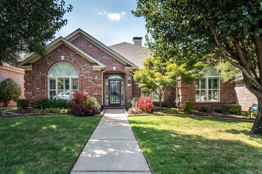 Well maintained all brick one level with open floor plan, 2 living areas, formal dining room, large greatroom open to kitchen. Large primary bedroom. Lots of builtins, beautiful moldings and no carpet. All hardwoods. Plantation shutters on all windows. Private backyard with privacy fence. Lots of updates. See list below.     HVAC 2020  Roof 2023 Furnace 2019 Cooktop 2020 6 new windows 2021 New irrigation control box New chimney cap  Plantation shutters throughout Recirculating hot water pump