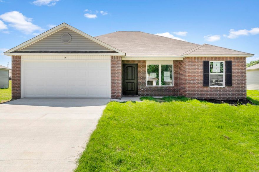 Discover the captivating Franklin plan, renowned for its charming covered front porch and meticulously landscaped front yard that enhance its curb appeal. This home boasts an open floor plan with 3 bedrooms and 2 bathrooms, providing a spacious and inviting living environment. The expansive family room serves as a central gathering space, perfect for relaxation and entertaining guests. The kitchen is a highlight, featuring a beautiful design and equipped with energy-efficient appliances, ample counter space, and a spacious pantry—ideal for preparing and enjoying delicious family meals and snacks. Explore more about the Franklin plan today and envision how it could elevate your living experience!   **SEE SHOWING REMARKS & AGENT REMARKS FOR IMPORTANT INFORMATION**