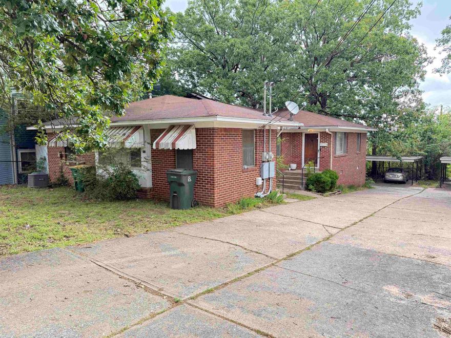 Location, Location, Location.  2- 2 bedroom, 1 bath units.  Tenant occupied.  Property is in a trust, no repairs, sold "as-is" No Property Disclosure available.
