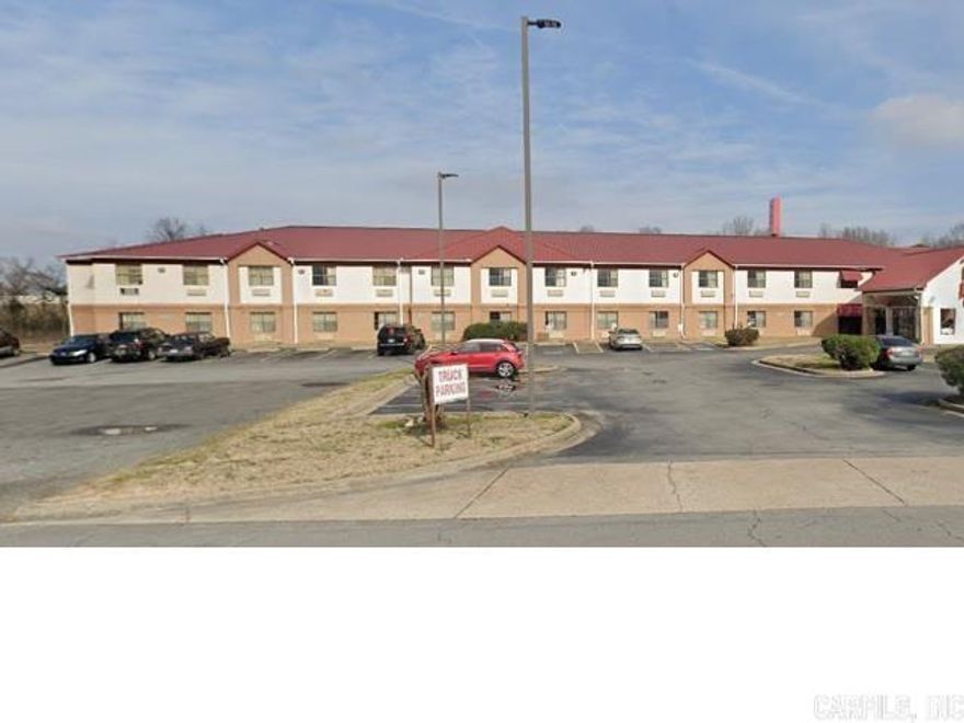Don’t miss this rare chance to own a well-positioned 52-unit hotel in the heart of North Little Rock. This property offers strong visibility, convenient access to major highways, and close proximity to restaurants, retail, and local attractions. This hotel is ideal for investors seeking a value-add opportunity or operators looking to expand their portfolio. With its great price, solid structure, and high-demand location, this property is perfectly suited for renovation. Whether you’re a seasoned investor or new to hospitality, this is an excellent opportunity to capture long-term income potential in a growing market. Hotel assets in this price range rarely hit the market in North Little Rock. See mls25048274 for additional interior photos.