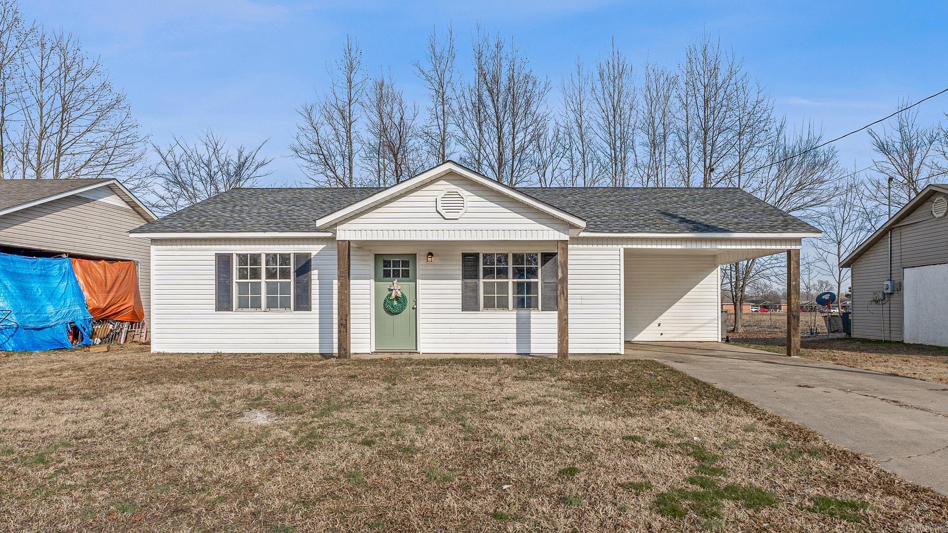 Take a look at this nice remodel. All New Stainless Appliances, Refrigerator included. Granite in Kitchen and Bathroom. New Roof, New Paint Throughout and Painted Cabinets.  New Light Fixtures, New Sink and New Exterior door along with wooden posts.  Come and see this house today.