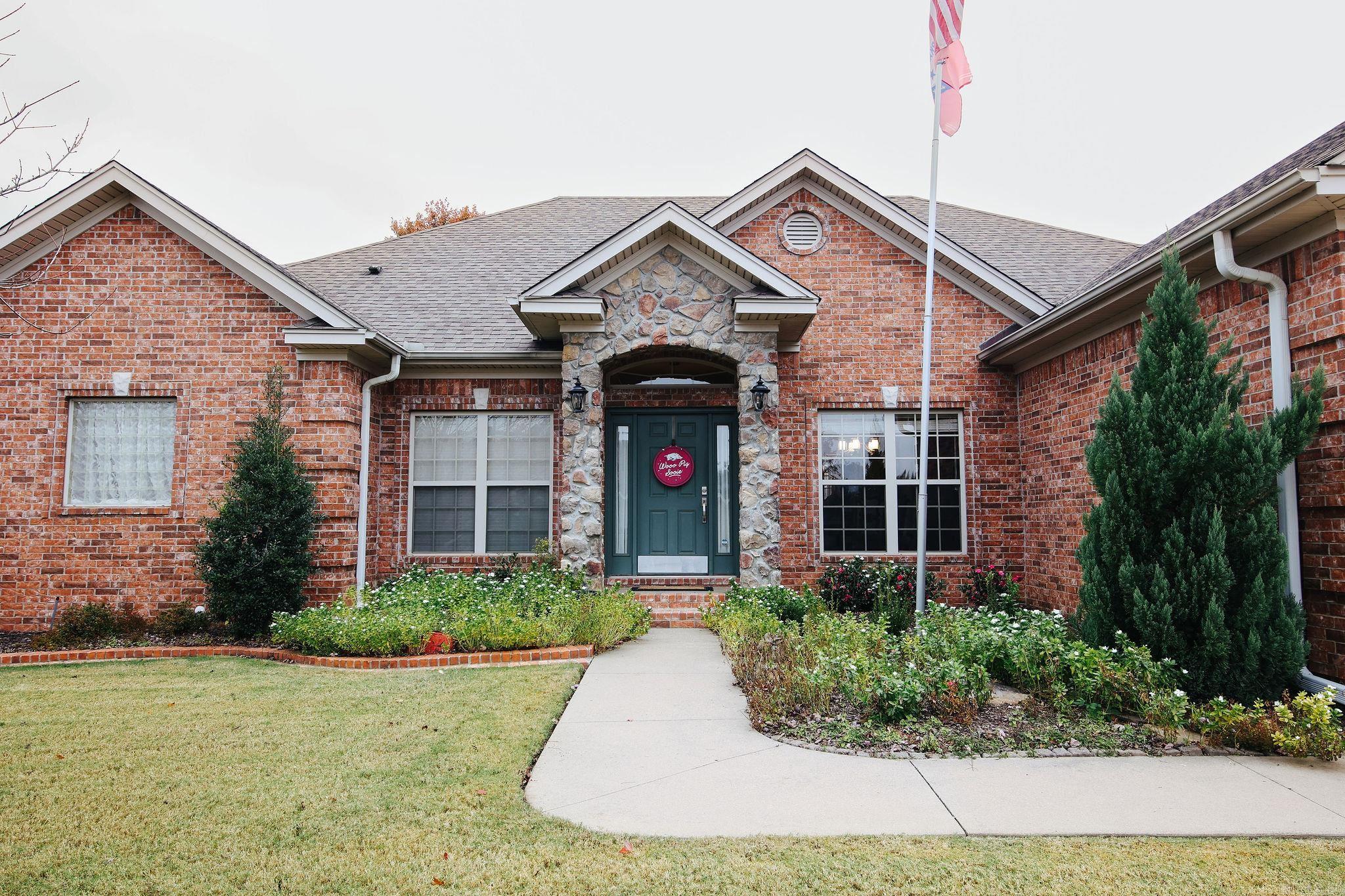 Beautiful one level home in Maumelle Valley Estates on quiet street next to walking trail. Enjoy extended and covered patio in backyard with built in gas grill. Professionally landscaped yard. Inside is large living area with high ceilings, custom trim work throughout home and built-ins. Spacious separate dining room and bonus room could be office. Kitchen has center island, granite slab countertops, tons of storage, gas cooktop with new downdraft vent, and eat-in dining area. Exceptional layout allows kitchen to open to living area but not seen from the front door. Plenty of room for multiple cooks. Separate primary suite features access to patio and backyard, his and her closets, lots of natural light, and update bath with quartz countertops and new lighting. New neutral paint throughout the home and wood floors in all the rooms were updated with current owner. Two separate guest rooms are on the other side of the home with a full bath. Laundry room and half bath off the entry from the garage.