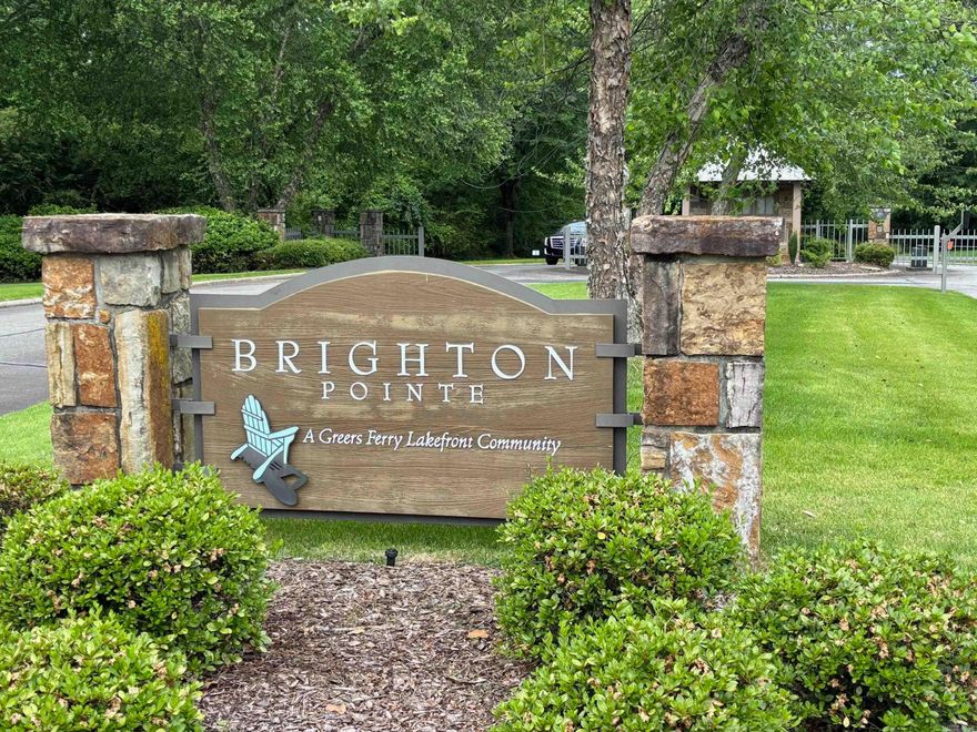 *** Best priced lot in Brighton Point!***  Great opportunity to be in one of Heber Springs most desirable neighborhoods. Brighton Pointe is a gated Lakefront Community on Greers Ferry Lake.  Lot 8 is shaded and looks over the large green space to the back and side. It's just a short walk to the wonderfully appointed neighborhood pool and a stone's throw from Dam Site Park & Marina. A great place to build your dream home!