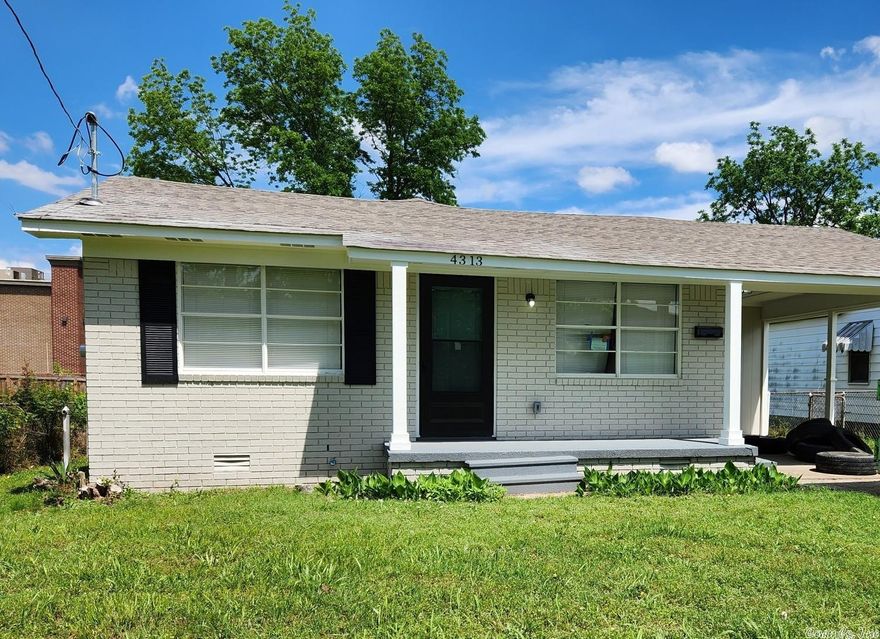 Newly Renovated, Lovely 3 Bedroom 2 Bathroom Home in Super Convenient North Little Rock Location!  Carport.  Extra Large Corner Lot w/ Back Yard.  Super Low Taxes!