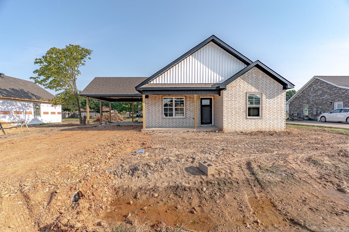 Welcome to Market 130 Redwood Dr in Bono, AR! This all brick, adorable 1300 sq ft 3 bedroom 2 bath home is a perfect modern look featuring open concept plan, granite countertops, breakfast island and sealed concrete floors all for under $200,000! This new construction will be complete soon! Call today for your tour! This property qualifies for 0 down rural development loan.