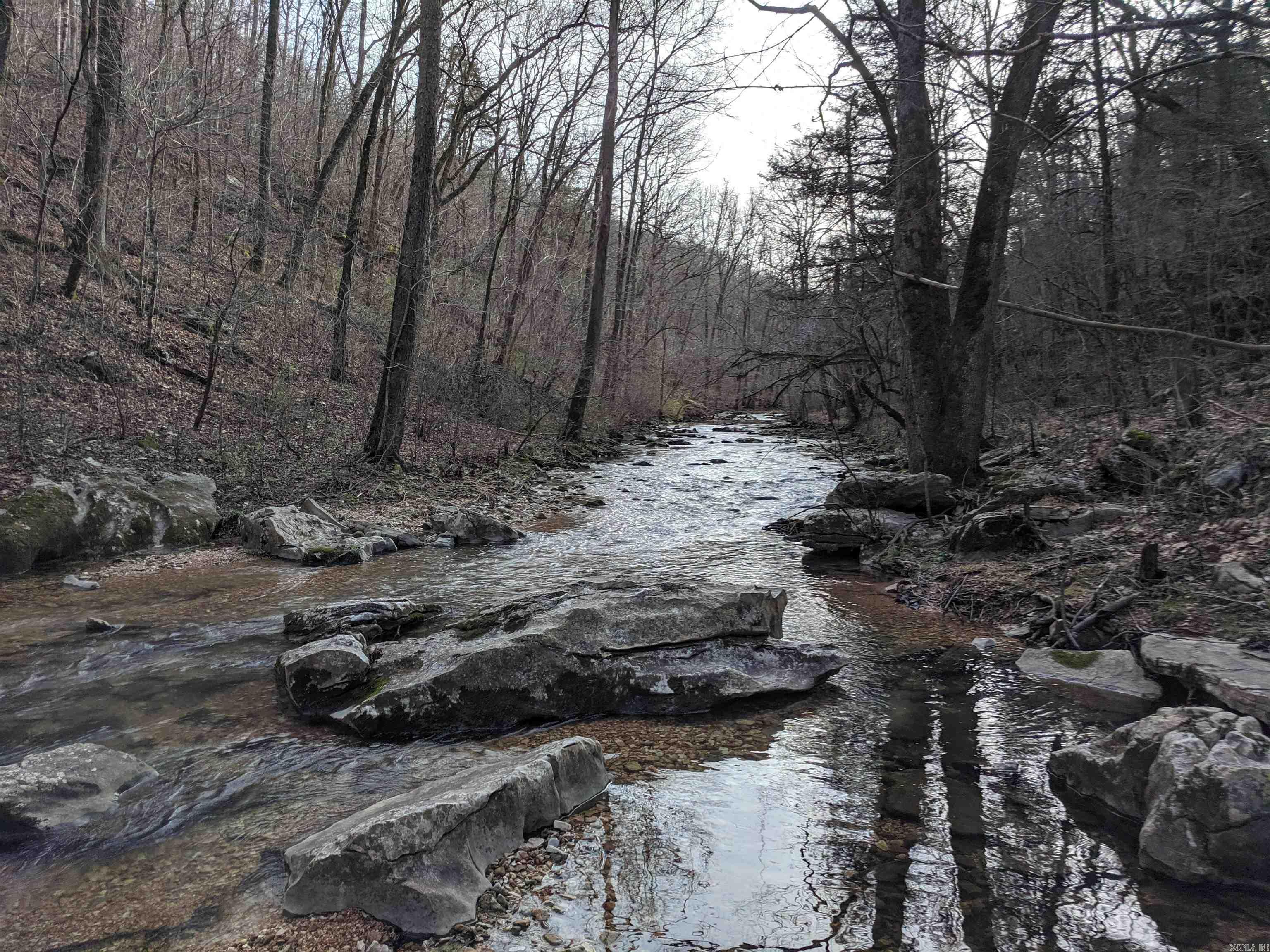 Truly a rare opportunity to purchase land that āJOINSā Buffalo National River in the heart of the Ozark Mountains just outside of Marshall, AR. The property has a year-round creek bordering the east side. An added bonus to this āone of kindā tract is what appears to be, a year-round spring just above the creek bank close to a picnic area. This is a very unique property and has some good levels areas on which to build a cabin next to the creek. This property would also be great for hunting, camping or relaxing. The property joins BNR on the northern border & the river is only 900 ft to the water's edge if you cross the creek & hike over a hill or only 1700 ft to the river for swimming, canoeing & fishing if you take the easier hike without crossing the creek. Very large trees are scattered throughout the property as well as in the valley along the creek where you will also discover beautiful moss-covered rock formations & bluffs. The property is located behind a locked gate which adds privacy and security for your investment. There is a side-by-side/ATV road built to the creek now but will need to be improved for other types of vehicles. Existing survey on file and deeded easement.