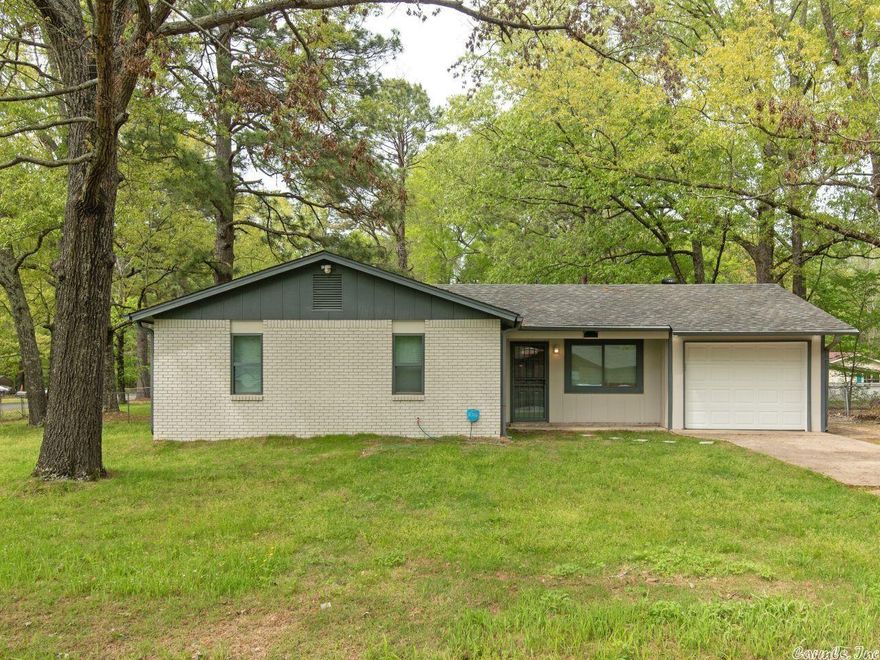 Are you looking for an open floor plan and spacious rooms? Look no further! We have it. It's all in this charming 1,337 square feet home located in the rural area of Little Rock. Your family will enjoy this 3 bedroom, two bath home located on a quiet street in the Twin Oaks Subdivision. This brick home located on a corner lot is ready for a new owner. It has been completely remodeled with almost new everything including new water heater, new electrical, new plumbing, kitchen cabinets, granite countertops, stainless steel appliances, flooring, paint, both baths, doors, and so much more! Your family will not be disappointed in choosing this beautiful home.  Oh, and did I mention that the backyard has plenty of space for the children and pets to roam and play!  Do not hesitate nor procrastinate! Call today for your personal tour!
