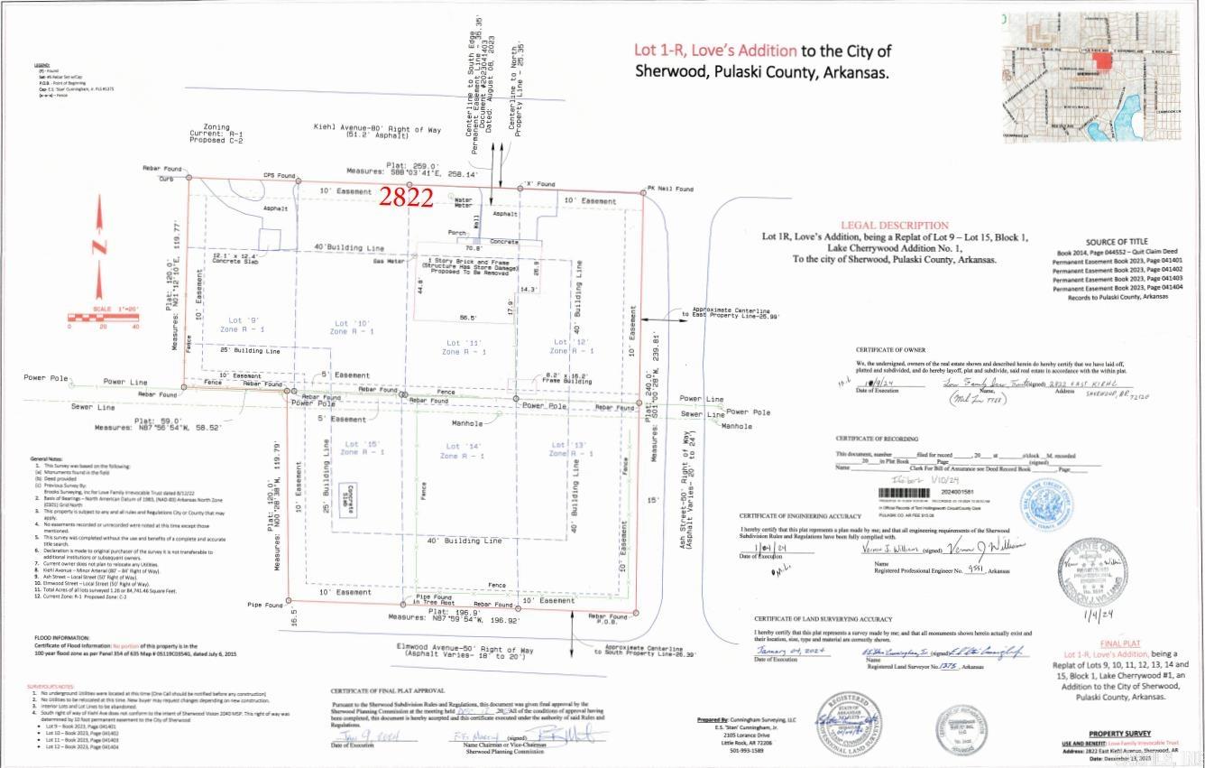 258 feet of highway frontage on Kiehl Ave. 196 feet of frontage on Elmwood. 240 feet of frontage of Ash. One of the last deep corner lots on Kiehl Avenue. Zoned C-2.