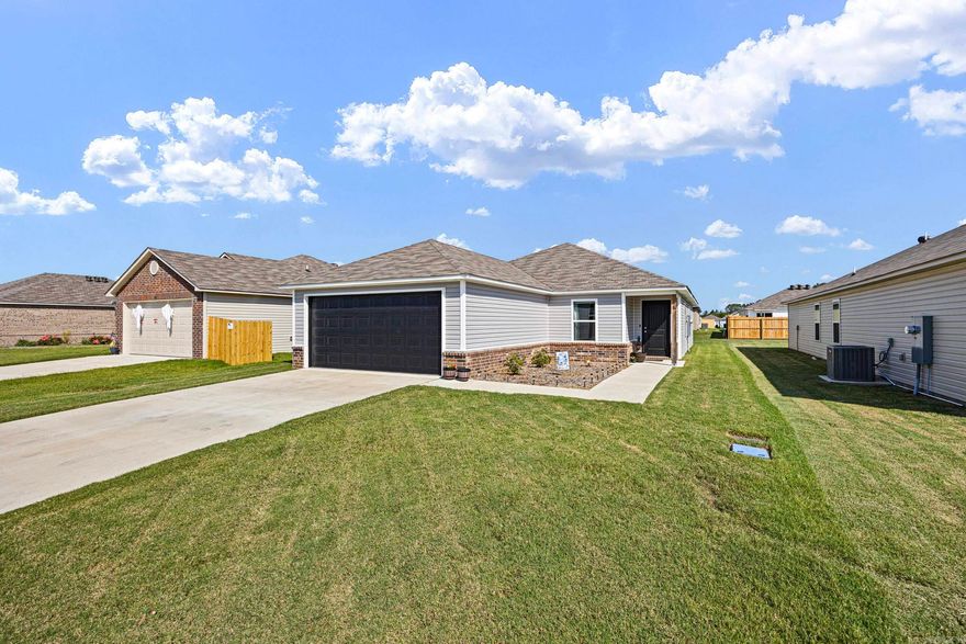 Located in the desirable Oak Springs Subdivision, this nearly new 4-bedroom, 2-bath home offers comfort, functionality, and modern style all in one convenient location. With approximately 1,496 square feet, this thoughtfully designed home features a split floor plan, providing added privacy between the spacious primary suite and the additional bedrooms.  The heart of the home is the inviting kitchen, complete with a large island, pantry, and ample cabinet space, making it perfect for cooking, entertaining, and everyday living. The open layout flows seamlessly into the main living area, creating a welcoming space for family and guests.  Additional highlights include a two-car garage, plenty of storage throughout the home, and a practical floor plan designed for modern living.  Situated in growing Conway, the property offers an easy commute to Conway, Little Rock, and Vilonia, making it a great choice for those seeking small-town comfort with convenient access to nearby cities. Residents also enjoy proximity to shopping, dining, schools, and major highways.  This move-in ready home combines modern features, functional space, and a great location—making it an excellent opportunity for