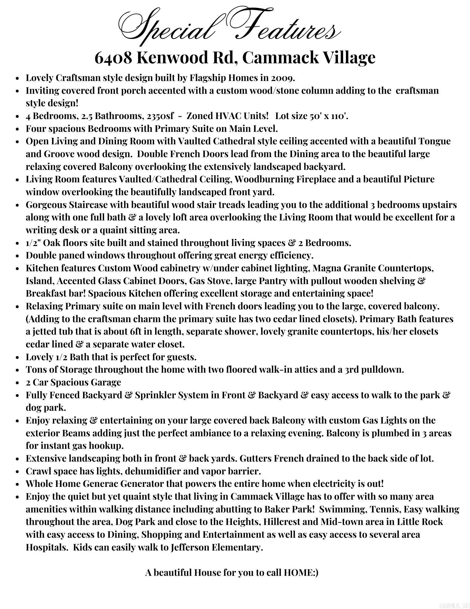 CAMMACK WOODS - Residential