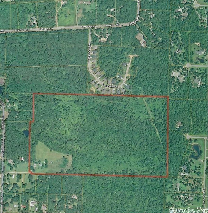 Wonderful acreage just out of the Bryant city limits.  Hard to find undeveloped land of this size this close to town.  Great opportunity for a developer or builder.  Near nice subdivisions, in Bryant school district.  There is a sewer easement available.