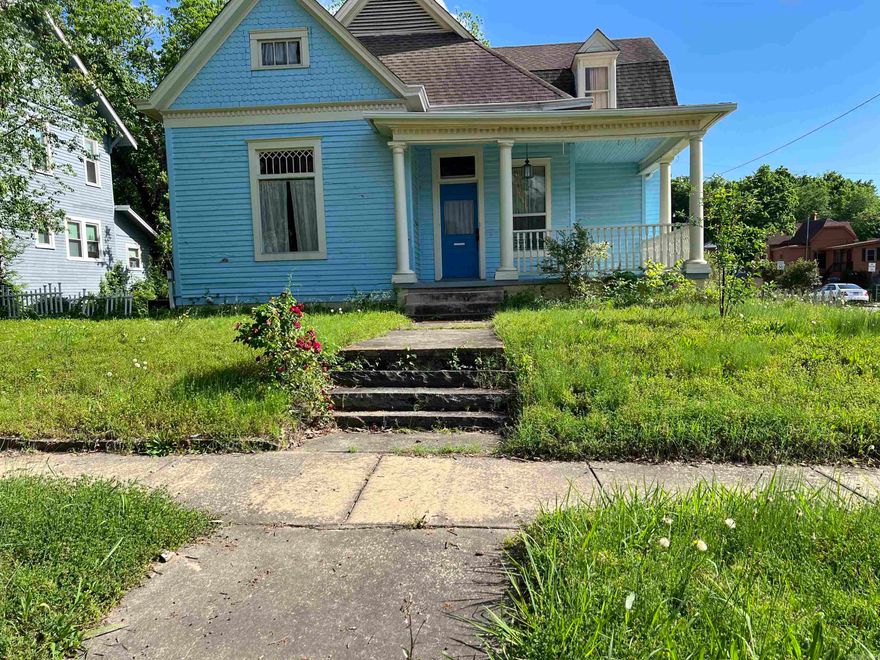 Home is need of lots of repairs.  Water leak occurred during the winter and a pipeburst. Great Bones with lots of updates.  Parking in the rear.