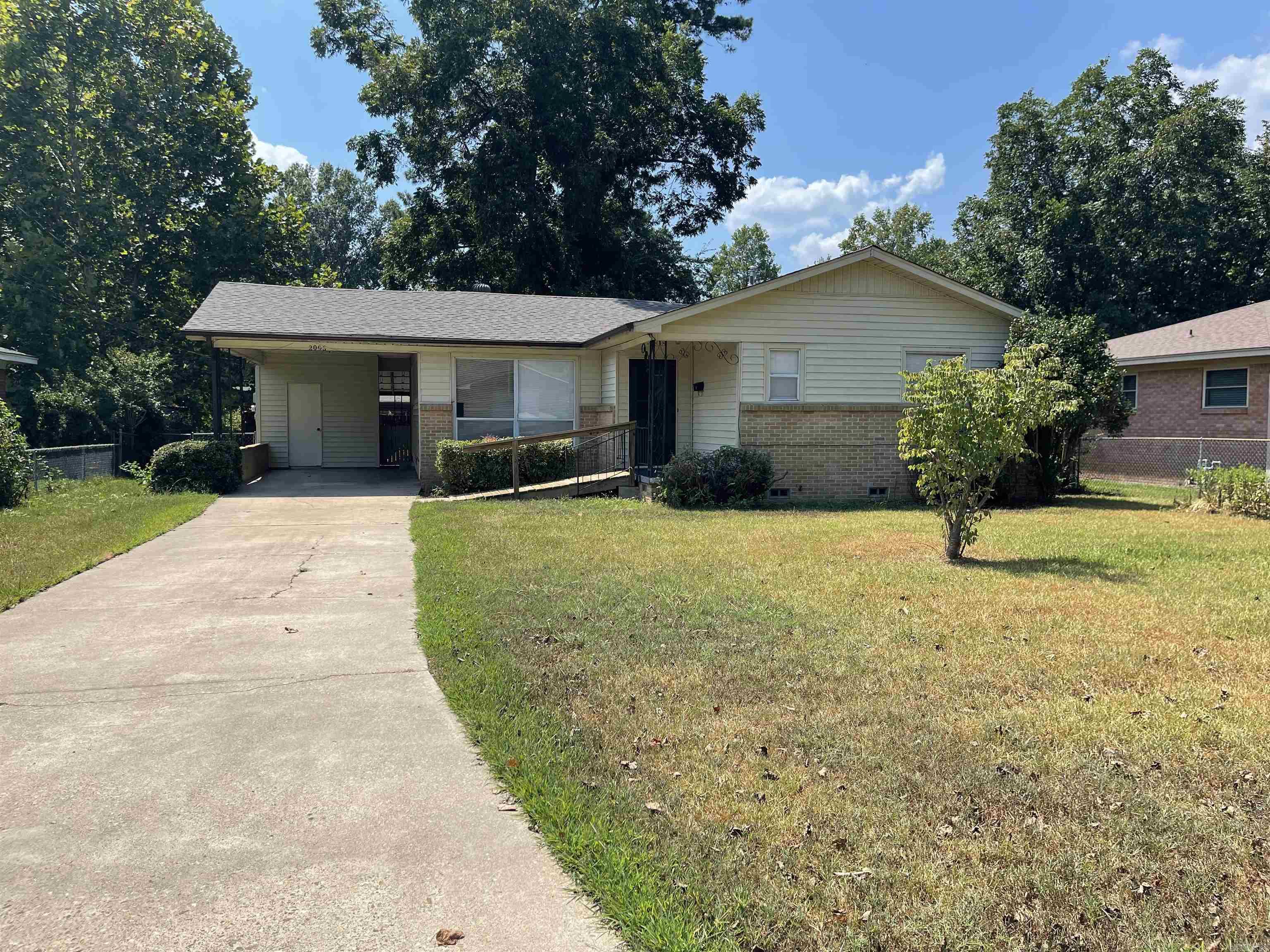 Great location! 3BR, 1 1/2BA brick and vinyl home within walking distance to Caldwell Elementary. Just painted inside, new hot water heater and roof is only two years old. Fenced backyard with large covered patio and storage building with concrete floor.