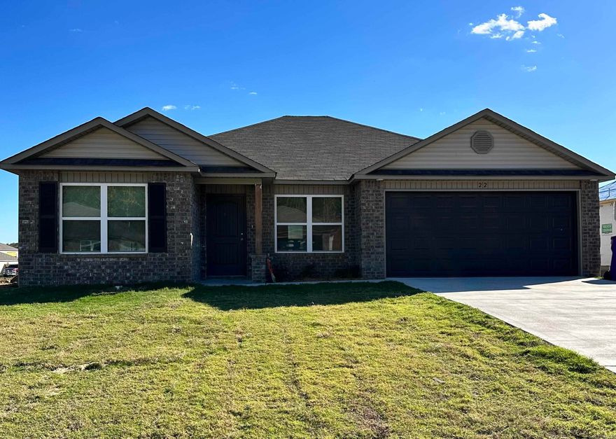 Carnegie II plan Upgrades in this home include: 14x10 uncovered patio, plumbing faucet upgrade 2, 8" deep Kitchen sink, door bell, wall mount TV pre-wire, 16" laminate bar top, Luxury Vinyl Plank flooring in wet areas and Living Room and adjacent hallways, Cheyenne style interior doors, LED disk lights over tub in Master Bath & Master Bedroom & Living Room.