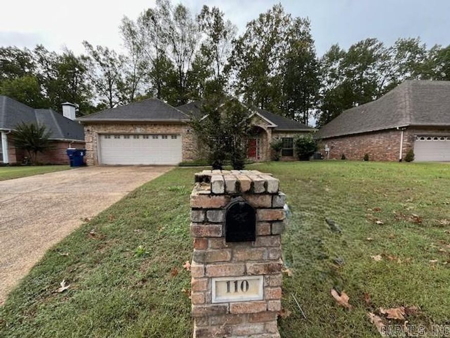 Located off the corner of Montpellier Dr and Deauville Dr in Maumelle city limits features this home with three bedrooms two bathrooms. Built in 1999 this brick home has a separate dining room and sun room. The tray ceiling in the primary bedroom is a nice bonus. Home is in the Country Club of Arkansas Subdivision. Call today for details... log on www.hudhomestore.gov to submit offers and www.olympusams-at.com for management information. HUD case #031-568582 - "HUD homes are sold AS IS".