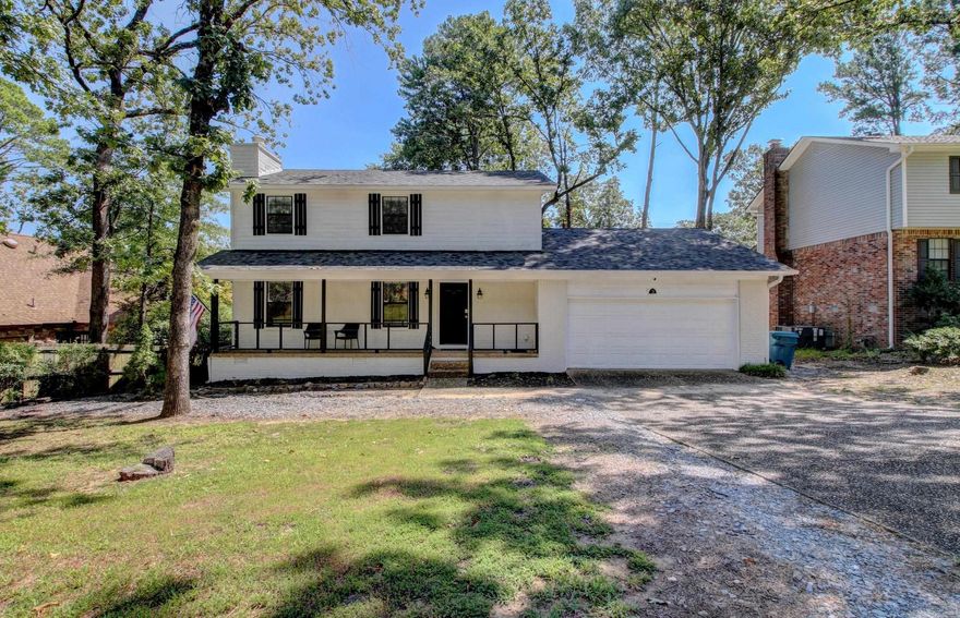 Discover your ideal home for hosting and relaxation! This inviting property boasts an eat-in kitchen that seamlessly flows to a spacious deck, overlooking a fenced-in backyard with mature trees, perfect for outdoor gatherings. Highlights include a charming front porch, modernized kitchen and bathrooms, a cozy fireplace in the living room, and a convenient two-car garage. Don't miss your chance to explore this beautifully updated home in a highly sought-after neighborhood. Visit today and experience the perfect blend of comfort and style!