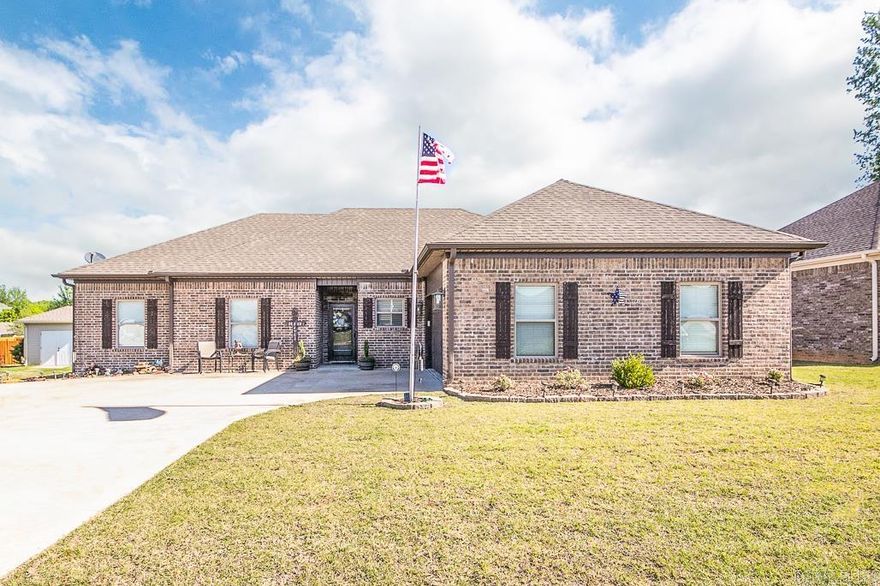 Beautiful, well maintained home in desirable neighborhood. Living area features gas fireplace with shiplap trim and nice hardwood look tile floors. You'll love the kitchen features including beautiful stained cabinets, granite countertops, under the counter lighting, pantry with rollout drawers, tons of counter space, a breakfast bar. Fridge/washer/dryer not included.  No dogs, up to 2 cats allowed with approval and deposit/fees. No smoking. Application/Background check/rental verification and security deposit required.