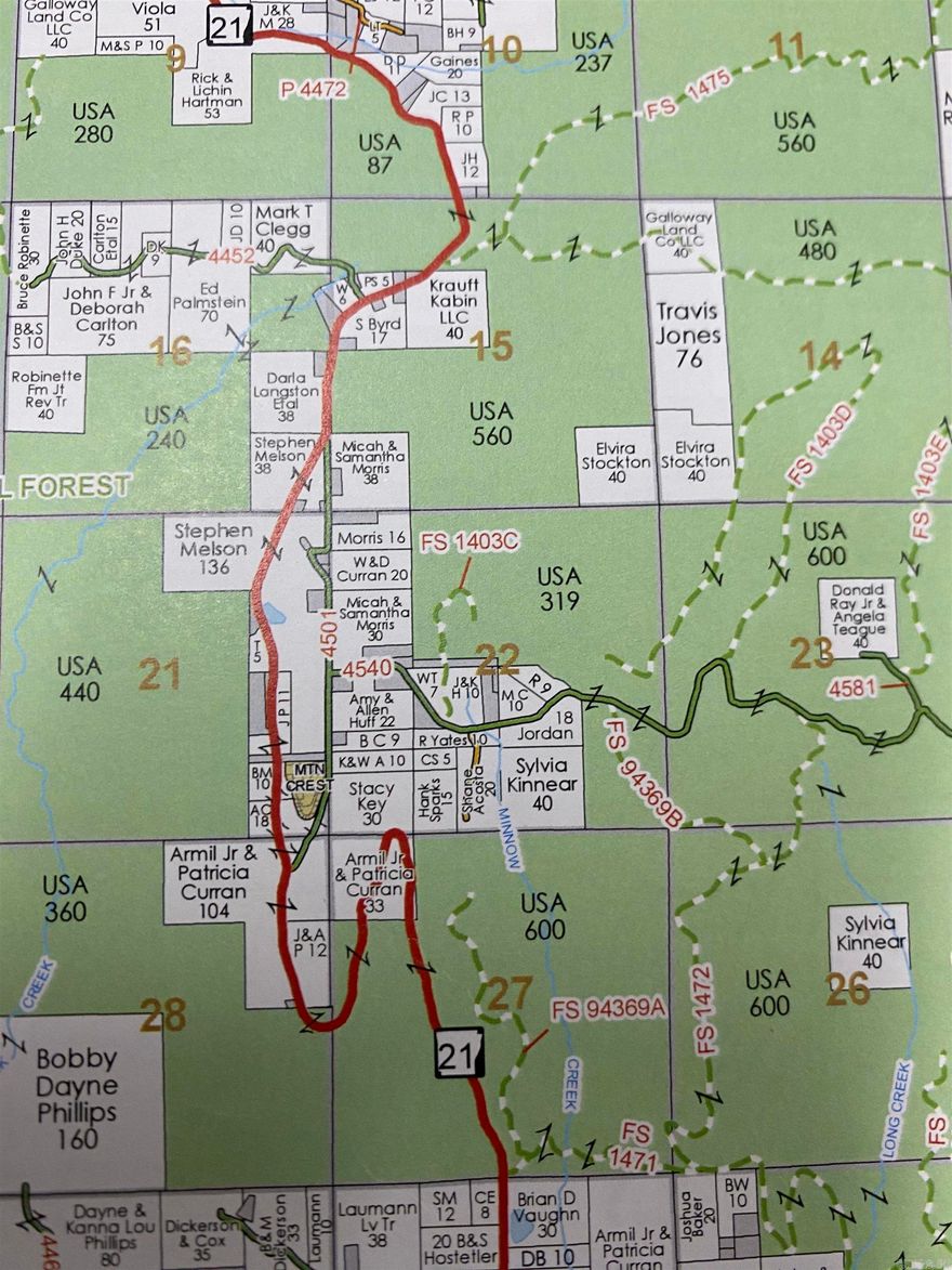 Rural hunting land adjoining the Ozark National Forest on two sides, offering exceptional privacy and abundant wildlife including bear, wild turkey, and deer on site. The property is completely wooded with low underbrush, making it ideal for hunting, recreation, or a secluded cabin retreat. A wet-weather stream meanders along the western boundary, enhancing the natural setting. Electric, rural water, and Wi-Fi are available just off-site, with an electrical pole already located near the property line. Deeded access is provided from CR 4540 via an existing gravel drive to the property line. A perfect opportunity to build a cabin and enjoy nature, all just 15 minutes from town.  AR Valley Electric - Wave Internet - Horsehead Water