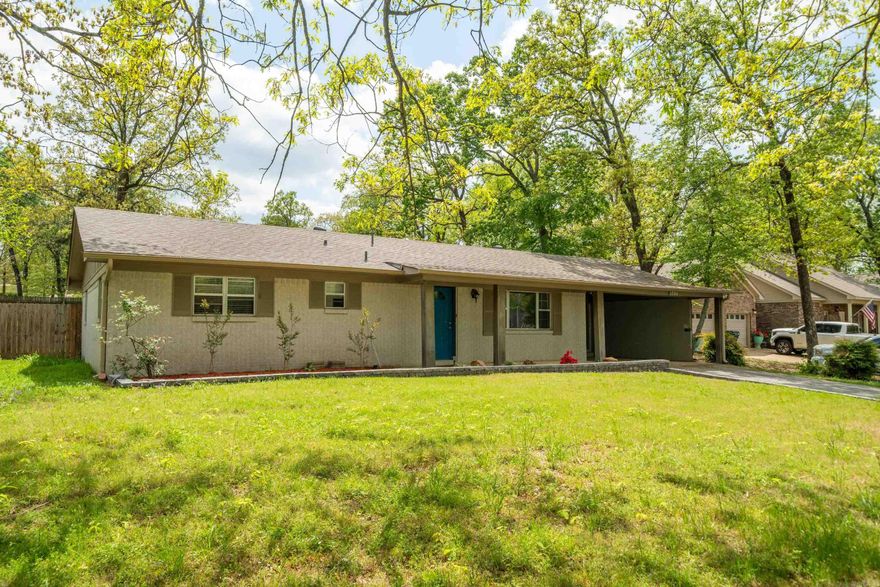 Welcome home to this charming 3-bedroom, 2-bath ranch style house on nearly half-acre lot in the Lake Hamilton School District. Enjoy the open floor plan and ample storage. Recent updates include a new roof, floors, and fresh paint. The fenced backyard offers privacy and convenience, complete with a storage building. This home is ready for its new owners!