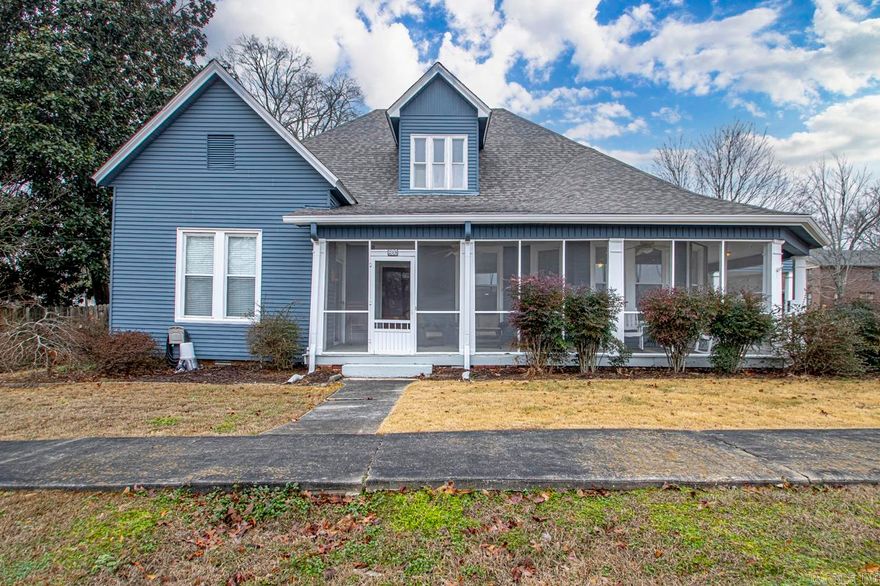 Explore the charm of this historic 2-story home featuring 4 bedrooms and a range of updates.  Enjoy the modern touches with new countertops, kitchen backsplash, fresh exterior paint, newer HVAC & a remodeled master suite.  This home has a new roof & mostly new windows throughout.  There's a spacious laundry room & nice size bedrooms with plenty of natural light. Separate dining room & tons of counterspace in the kitchen. There is a garage/potting shed with electricity & water.  This unique home seamlessly blends historic character & elegance with modern convenience.  Take a look and see all that this home has to offer!