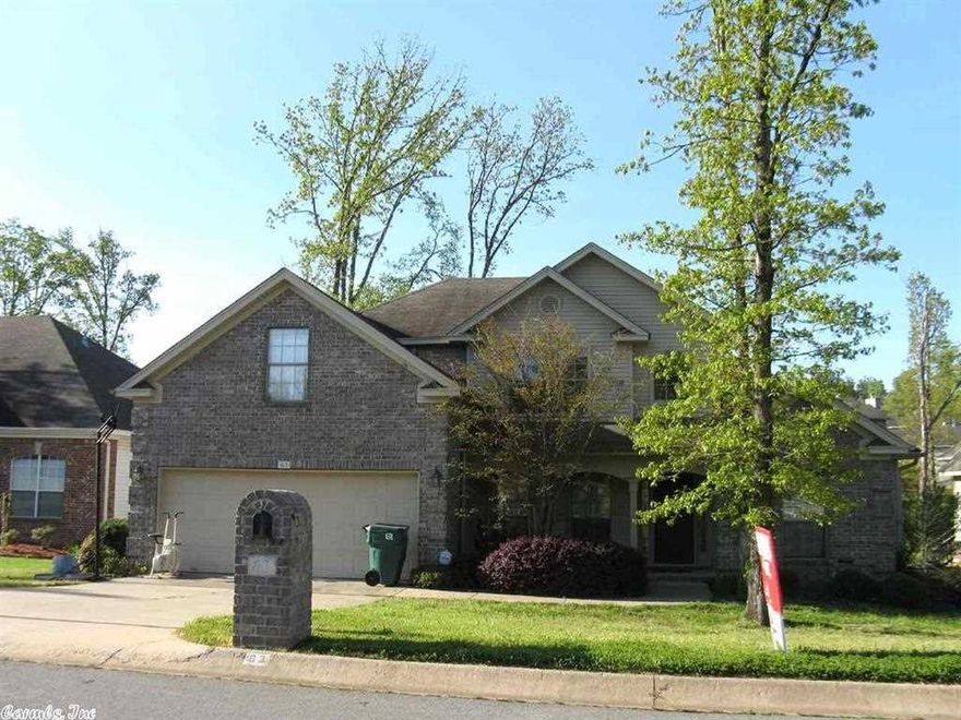 Plenty of room for the family in this lovely 2 story home located on a deep lot near the end of a quiet street. Soaring two story great room & foyer. Formal dining room + breakfast room & breakfast bar. Master bedroom is on the main level. Master bathroom features a jetted tub, walk-in shower, commode room & fabulous walk-in closet. Three spacious bedrooms upstairs, 2 with walk-in closets. Or one could be a playroom. Tile counter tops & back splash grace the kitchen.